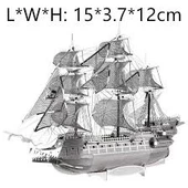 UÇAN HOLLANDALI FLAİNG DUTCHWAN 3D Metal Maket Bulmaca Puzzle modeli kitleri DIY 14+ Yaş 79+ parça - 3