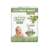 Baby Turco Doğadan 2'li Fırsat Maxi No:4 82'li - 1