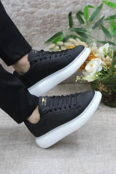 Fort Cheta Madrıd 150 Siyah Beyaz Memory Foam Taban Unisex Sneaker Ayakkabı thumbnail 6