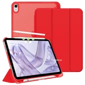 Apple iPad Air 11inç M2/M3 Air 4/5.Nesil 10.9 Kılıf PU Deri Smart Standlı Case 2025-2024 Flip - 11