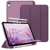 MobaxAksesuar Apple iPad Air 11inç M2/M3 Air 4/5.Nesil 10.9 Kılıf PU Deri Smart Standlı Case 2025-2024 Flip - 12