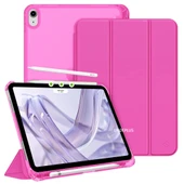 MobaxAksesuar Apple iPad Air 11inç M2/M3 Air 4/5.Nesil 10.9 Kılıf PU Deri Smart Standlı Case 2025-2024 Flip - 11