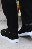 Fort Dks 2038 Siyah Beyaz Hafif Rahat Keten Sneaker Erkek Ayakkabı thumbnail 4