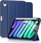 MobaxAksesuar Apple iPad Mini 7 (A17 Pro) Mini 6 Kılıf Kalem Bölmeli Smart Case 2021-2024 - 5