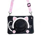 Samsung Galaxy Tab A7 Lite T220 T225 T227 Kılıf Cute Dolls Standlı Eğlenceli 3D Karekterli Çocuk Kılıfı - 4