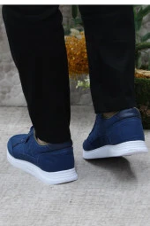 Fort Dks 2038 Mavi Hafif Rahat Keten Sneaker Erkek Ayakkabı thumbnail 4