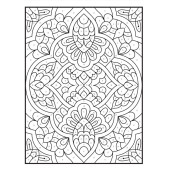 Sayılarla MANDALA Süper Boyama Kitabı (100 TAM Sayfa Boyama) - 5