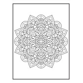 Sayılarla MANDALA Süper Boyama Kitabı (100 TAM Sayfa Boyama) - 6