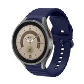 Samsung Galaxy Watch 4 5 6 7 FE 40 40 44 Classic 42 43 46 47 mm Kordon Wave Dalgalı Silikon Kordon - 6