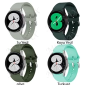Samsung Galaxy Watch 4 5 6 7 FE 40 40 44 Classic 42 43 46 47 mm Kordon Silikon Kordon - 3