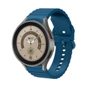 Samsung Galaxy Watch 4 5 6 7 FE 40 40 44 Classic 42 43 46 47 mm Kordon Wave Dalgalı Silikon Kordon - 8