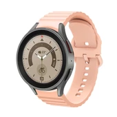 Samsung Galaxy Watch 4 5 6 7 FE 40 40 44 Classic 42 43 46 47 mm Kordon Wave Dalgalı Silikon Kordon - 9