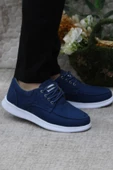 Fort Dks 023 Mavi Hafif Rahat Keten Sneaker Erkek Ayakkabı thumbnail 1
