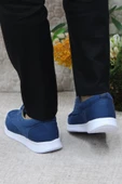 Fort Dks 023 Mavi Hafif Rahat Keten Sneaker Erkek Ayakkabı thumbnail 4