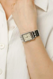 Maria Krem Kadran Gümüş Kordon Kadın Kol Saat - 2