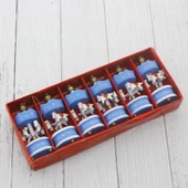 Mavi Mini Atlı Karınca 6 Lı - 1