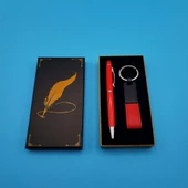 Deri Anahtarlık Ve Touchpen Kalem - 1