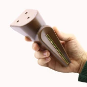 Mobilya Kanepe Sehpa Çekyat TV Ünitesi Koltuk Ayağı 16 cm Ahşap Desenli Kahverengi Baza Ayak - 5