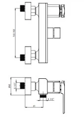 GPD Quadro Banyo Bataryası Krom MBB190 thumbnail 2
