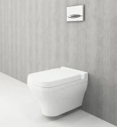 Bocchi Scala Mat Beyaz Asma Klozet ve Yavaş Kapak (Teşhir Ürün) thumbnail 2