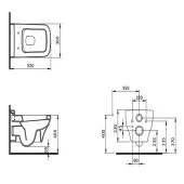 Bocchi Scala Mat Beyaz Asma Klozet ve Yavaş Kapak (Teşhir Ürün) thumbnail 3