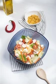 Akrilik Barok Lacivert Büyük Kare Meyve & Salata Kasesi & Karıştırma Kabı / 3,3 Lt  (CAM DEĞİLDİR) - 8