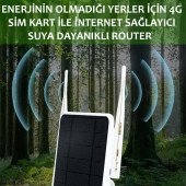 Güneş panelli 4G Sim Kart ile birden çok güvenlik kamerasına internet sağlayan router - 2
