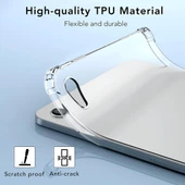 Apple iPad Mini 7 Mini 6 Kılıf Kalem Bölemli Standlı Darbelere Dayanıklı Şeffaf Kapak 2021-2024 - 8