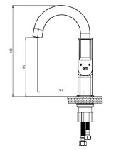 GPD Quadro Tek Gövde Lavabo Bataryası Krom MTL190 thumbnail 2