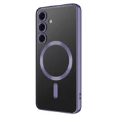 Galaxy S24 Kılıf Kamera Korumalı Magsafe Parlak Luxury thumbnail 1