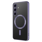 Galaxy S24 Kılıf Kamera Korumalı Magsafe Parlak Luxury thumbnail 7