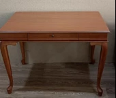 Çalışma Masa ST 19422 Klasik Model Parlak Ceviz Kayın ayak Kaplama Eskitme Kulp - 9