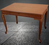 Çalışma Masa ST 19422 Klasik Model Parlak Ceviz Kayın ayak Kaplama Eskitme Kulp - 7