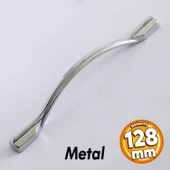 I?nci Kulp Mobilya Mutfak Dolabı Çekmece Dolap Kulpları Kapak Kulpu Kulbu Krom Renk 128 Mm Metal - 1