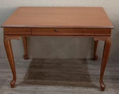 Çalışma Masa ST 19422 Klasik Model Parlak Ceviz Kayın ayak Kaplama Eskitme Kulp - 8