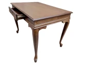 Çalışma Masa ST 19422 Klasik Model Parlak Ceviz Kayın ayak Kaplama Eskitme Kulp - 1