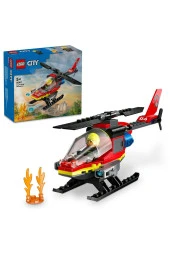 City İtfaiye Kurtarma Helikopteri 60411 - Yaratıcı Oyuncak Yapım Seti (85 Parça) - 1