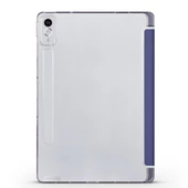 Lenovo Tab P12 12.7inç TB370FU Kalem Bölmeli Kılıf PU Deri Smart Standlı Case - 12