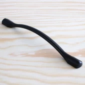 İnci Kulp Mobilya Mutfak Dolabı Çekmece Dolap Kulpları Kapak Kulpu Kulbu Siyah Renk 160 mm Metal thumbnail 3