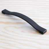 Akasya Kulp Mobilya Mutfak Dolabı Çekmece Dolap Kulpları Kapak Kulpu Kulbu Siyah Renk 160 mm Metal - 7