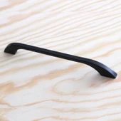 Meriç Kulp Mobilya Mutfak Dolabı Çekmece Dolap Kulpları Kapak Kulpu Kulbu Siyah Renk 160 mm Metal - 7