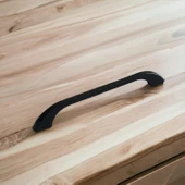 Meriç Kulp Mobilya Mutfak Dolabı Çekmece Dolap Kulpları Kapak Kulpu Kulbu Siyah Renk 192 mm Metal thumbnail 4