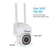 YS-10 MINI Kablosuz wifi Ergonomik boy HD 1080P Dış ortam gece görüşlü Güvenlik Kamerası - 4