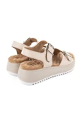 Muya Beebi 34213-045 Anatomik Taban Kadın Sandalet Krem 36-40 - 4