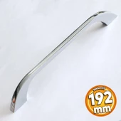 Meriç Kulp Mobilya Mutfak Dolabı Çekmece Dolap Kulpları Kapak Kulpu Kulbu Krom Renk 192 mm Metal thumbnail 1