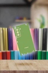 Yeşil Galaxy S22  Kaplama Arka Ve Yan Full Kaplayan Koruyucu Body Hydrogel Kaplama - 3