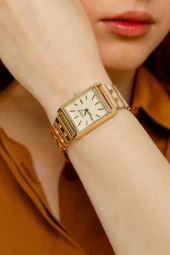 Maria Gold Kadran Gold Kordon Kadın Kol Saat - 1