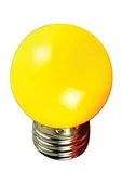 10 Adet 1W E27 Sarı Led Gece Lambası Ampulü KNL380 - 1
