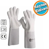Argon Kaynak Eldiveni Deri Kaynakçı Koruyucu Eldiven No:11 (1 ÇİFT) - 1