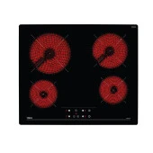 Teka Tb 6415 Vitroseramik Elektrikli Siyah Ankastre Ocak - 1